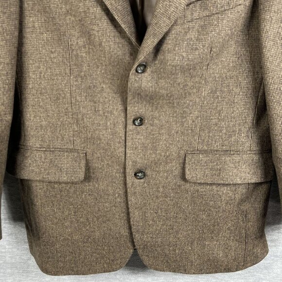 John Ashford Mens 41R Brown Soft Wool Camelhair Blend Tweed Sport Coat Old Money - Picture 8 of 16